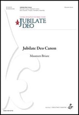 Jubilate Deo Canon Unison choral sheet music cover